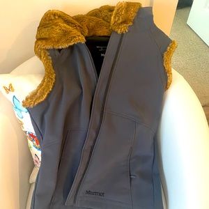 Marmot fur- lined vest